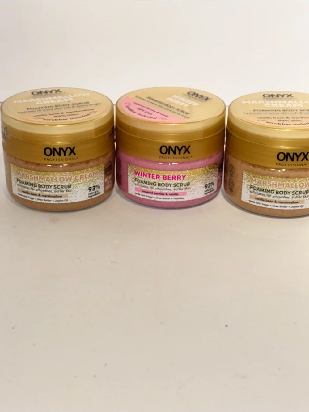 Onyx Winter Berry Foaming Body Scrub Bundle Discontinued scents-Brand New